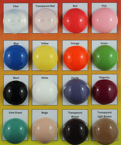 LabFlex 60 Shore colour chart